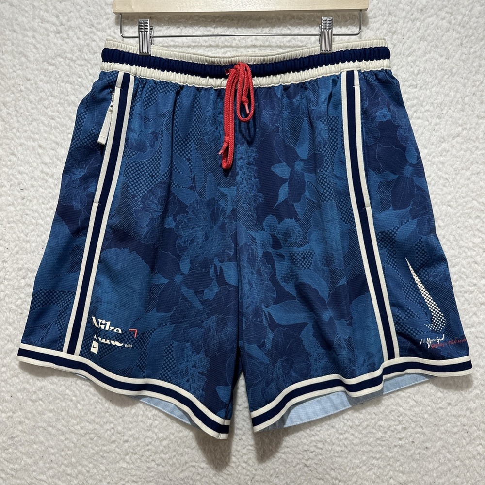 Nike Athletic Dri-Fit Floratone Men's Size XL Blue DNA+ Floral Print Shorts